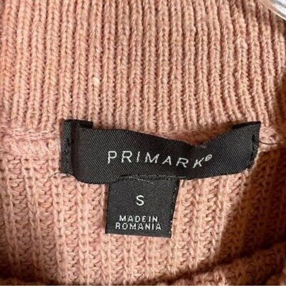 Primark womens pink cropped balloon sleeve sweater size small - Picture 4 of 5